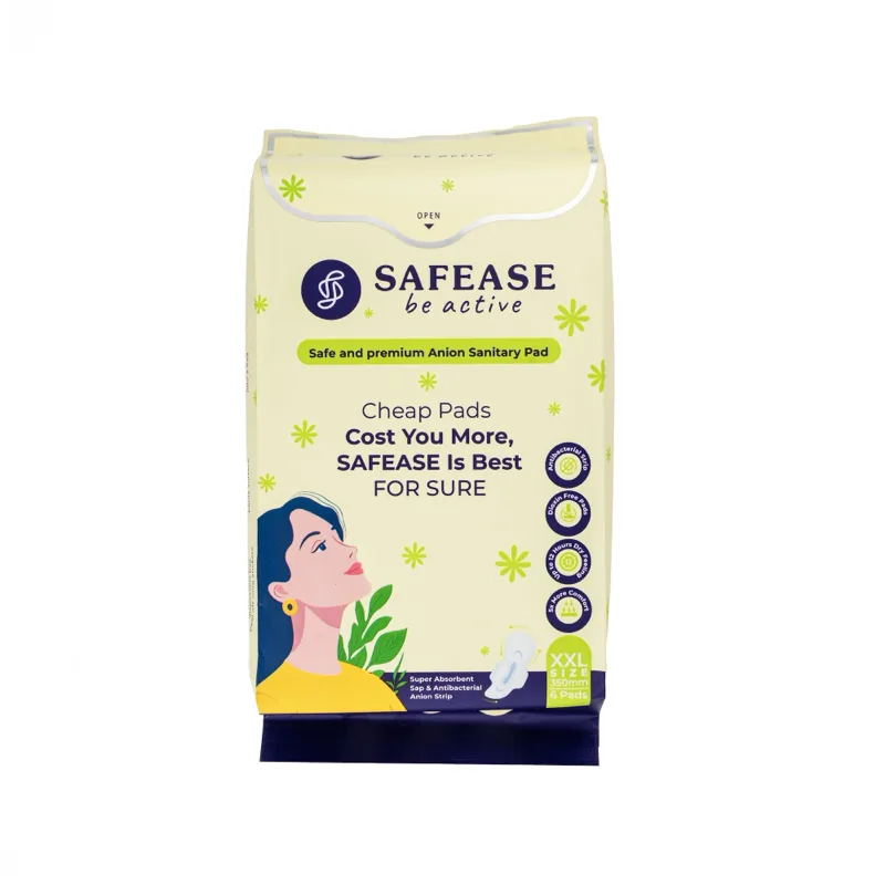 Safease Large XXL 350mm sanitary pads 6-pack